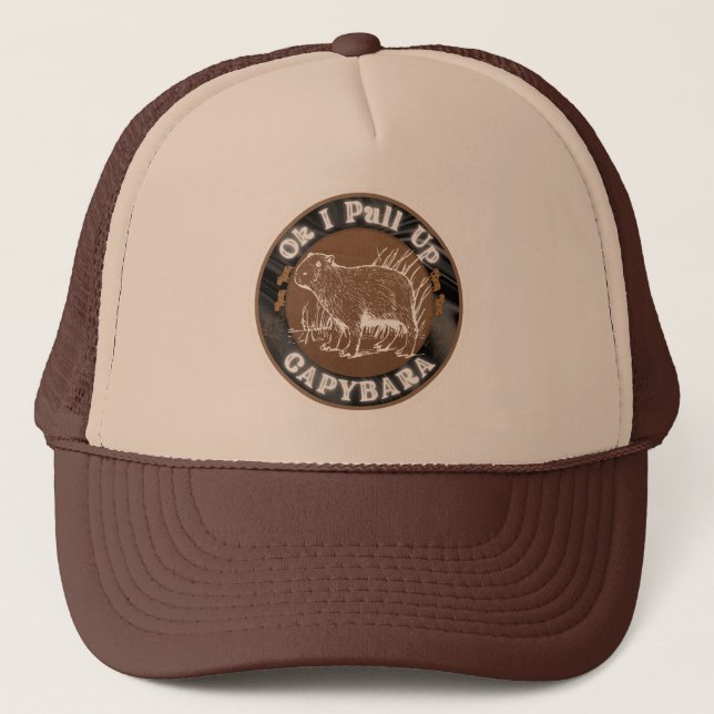 GORRA DE CAMIONERO OK YO BUSCO EL MEME DE CAPYBARA (Anverso)