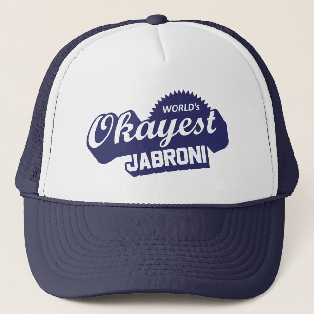 Gorra De Camionero Okayest Jabroni del mundo (Anverso)