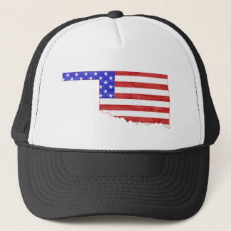 Gorra De Camionero Oklahoma forma bandera estadounidense patriota Okl