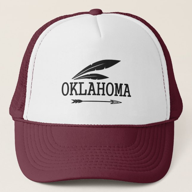 Gorra De Camionero Oklahoma Is An Indian State (Anverso)