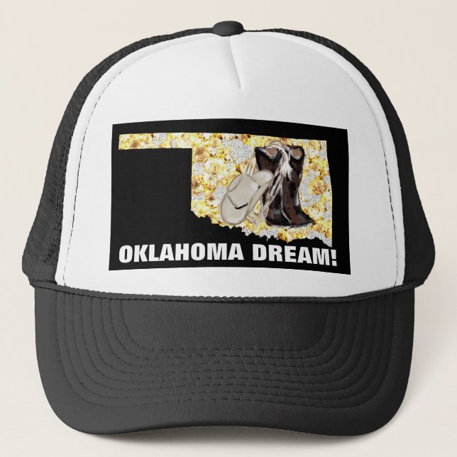 GORRA DE CAMIONERO ¡OKLAHOMA SUEÑO! (Anverso)