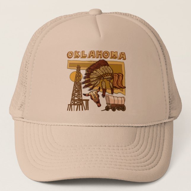 Gorra De Camionero Oklahoma trucker (Anverso)