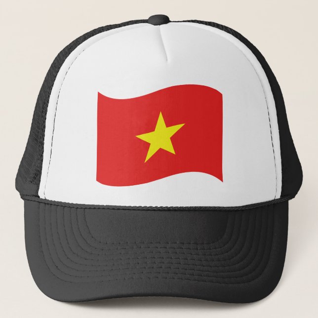 Gorra De Camionero Ola de bandera de Vietnam (Anverso)