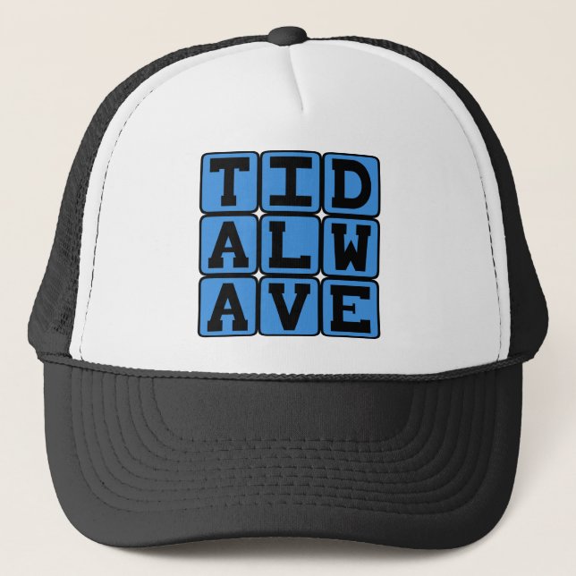 Gorra De Camionero Ola de Marea, Tsunami Violento (Anverso)