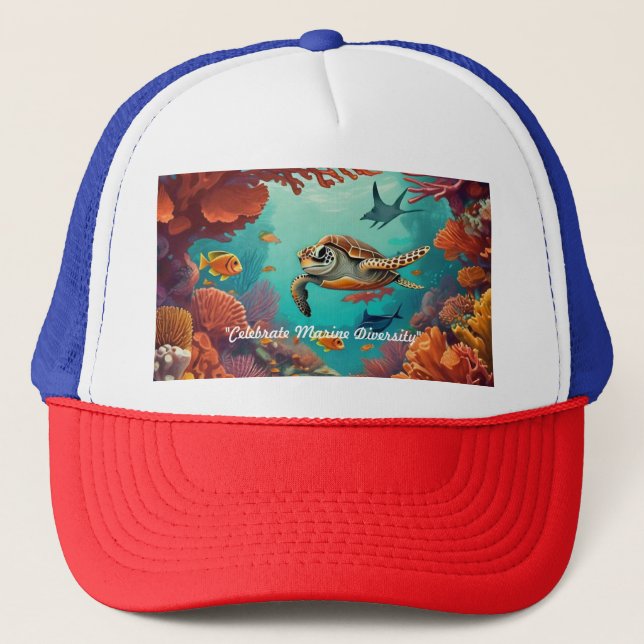 Gorra De Camionero "Olas de vida" (Anverso)