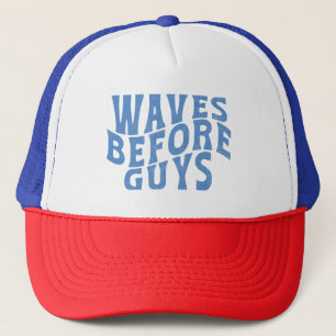 Gorra De Camionero Olas frente a hombres vacaciones de verano Chicas 