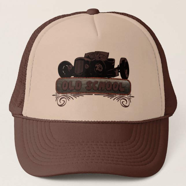 Gorra De Camionero Old School Hot Rod (Anverso)
