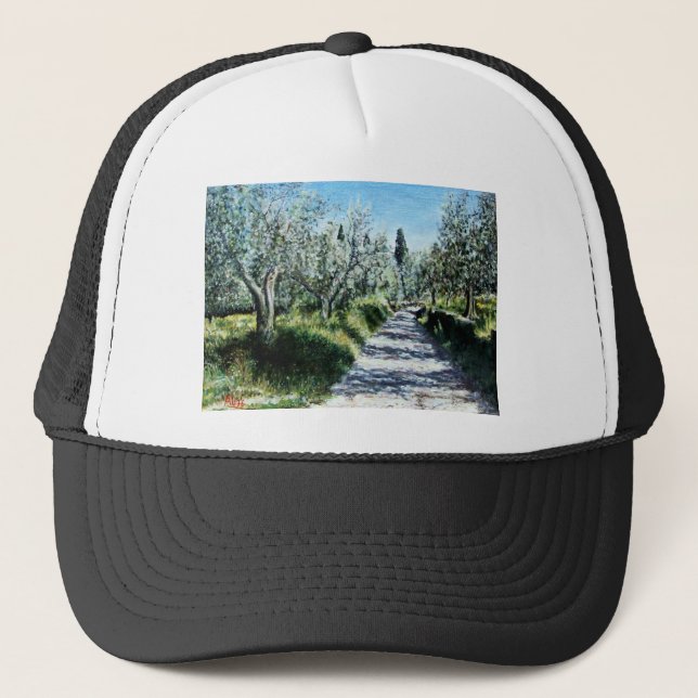 GORRA DE CAMIONERO OLIVOS EN EL PAISAJE DE TOSCANA (Anverso)