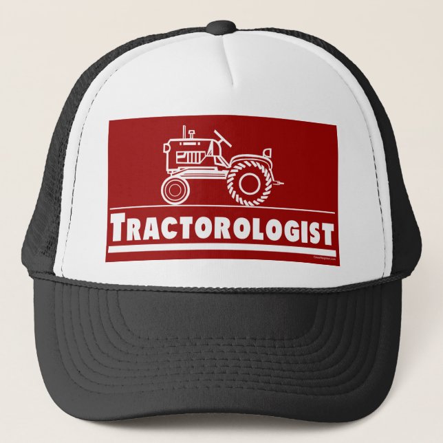 Gorra De Camionero Ología del tractor RED (Anverso)