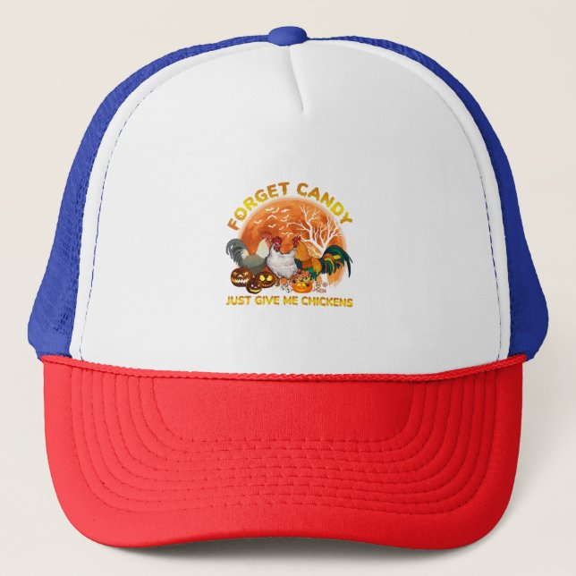 Gorra De Camionero Olvidar dulces solo dame pollos (Anverso)