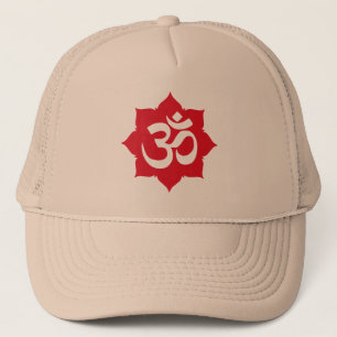 Gorra De Camionero OM Namaste Spiritual Lotus Flor Yoga