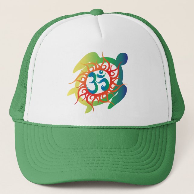 Gorra De Camionero OM-Tatto-Vibrante-Tortuga (Anverso)