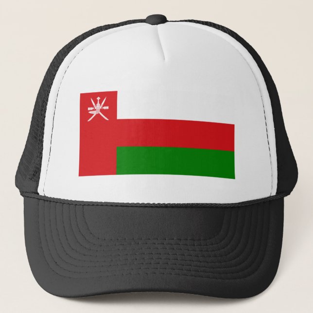 Gorra De Camionero Oman Flag (Anverso)
