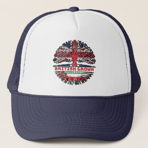 Gorra De Camionero Oman Omani British UK Tree Roots Flag Bandera