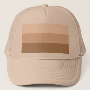 Gorra De Camionero Ombre marrón a rayas