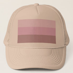 Gorra De Camionero Ombre rayado rosado púrpura