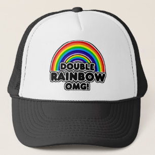 Gorra De Camionero OMG arcoiris doble tan intenso