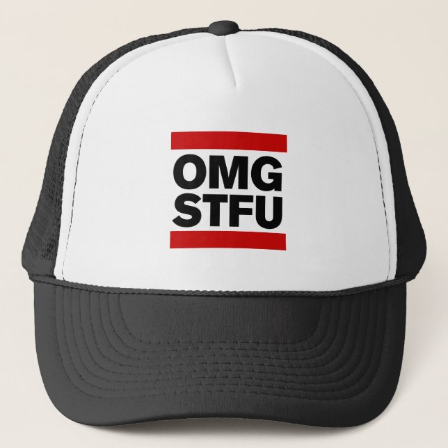 GORRA DE CAMIONERO OMG STFU (Anverso)