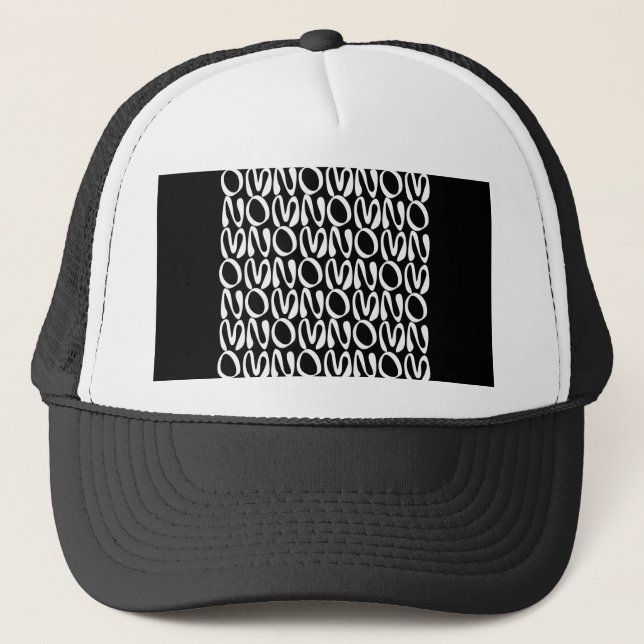 Gorra De Camionero OMNOMNOMNOM 2 Negro (Anverso)