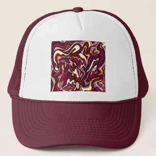 Gorra De Camionero Onda de frambuesa