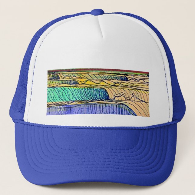 Gorra De Camionero ondas de balanceo (Anverso)