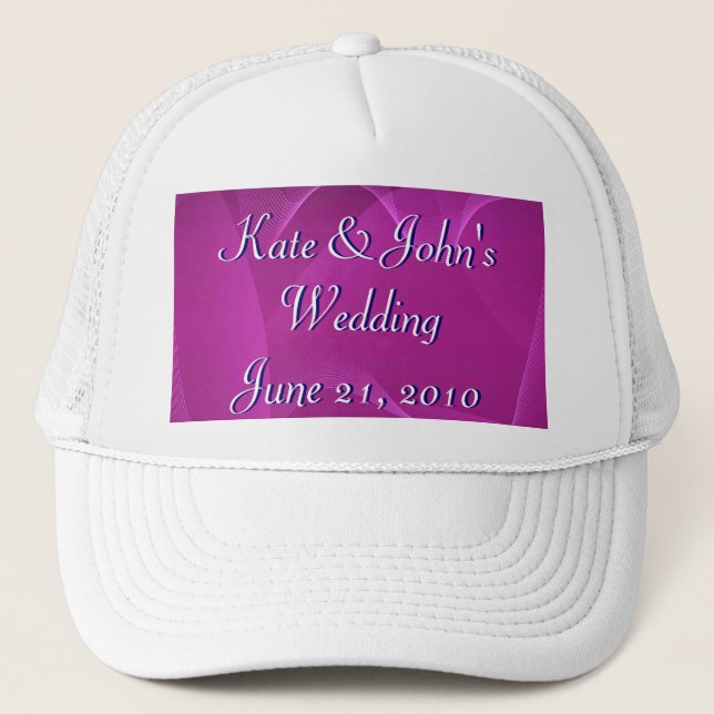 Gorra De Camionero Ondas púrpuras (Anverso)
