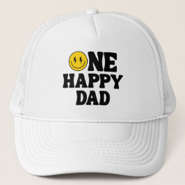 Gorra De Camionero One Happy Dad Matching Birthday