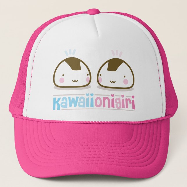 Gorra De Camionero onigiris del kawaii (Anverso)