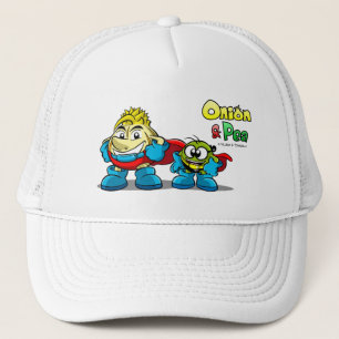 Gorra De Camionero Onion & Pea characters hat.