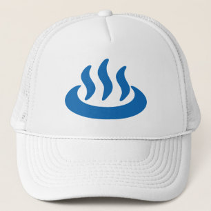 Gorra De Camionero Onsen ♨ Primavera Caliente 温 泉 Rótulo japonés