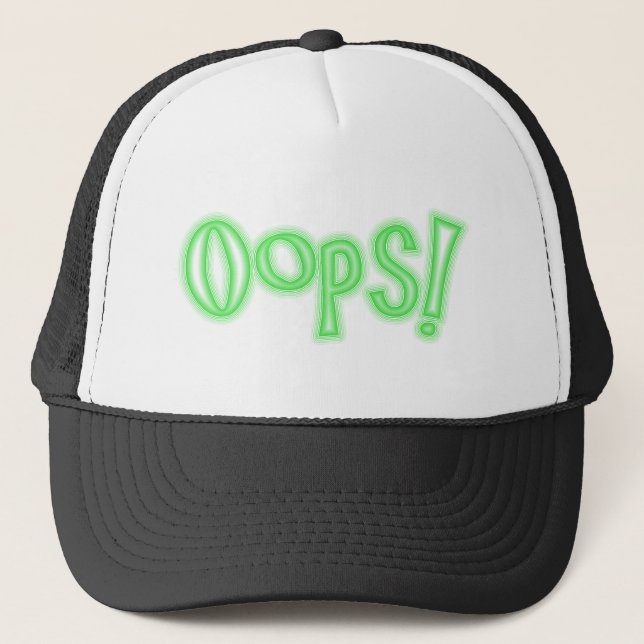 Gorra De Camionero Oops! (Anverso)