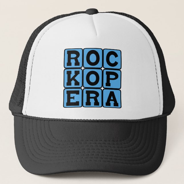 Gorra De Camionero Ópera Rock, Género Musical (Anverso)