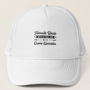 Gorra De Camionero Operador de la grúa del sitio de construcción del 