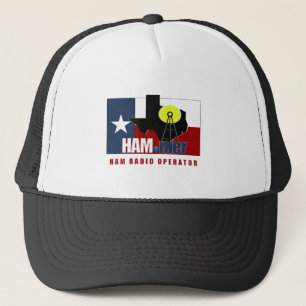 GORRA DE CAMIONERO OPERADOR DE RADIO AFICIONADO DEL MARTILLO DE TEJAS