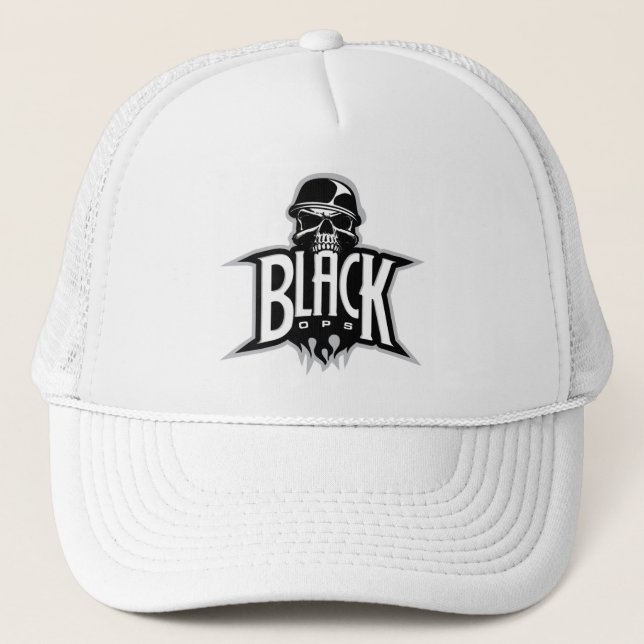 Gorra De Camionero Ops negro (Anverso)
