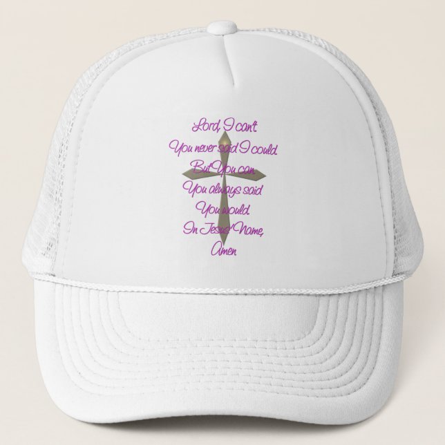 Gorra De Camionero Oración de Jesús (Anverso)