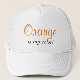 Gorra De Camionero Orange Es Mi Color Cita Linda