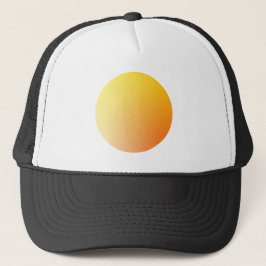 Gorra De Camionero Orange Gradient Circle Vignette Abstract Design