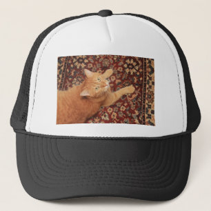 Gorra De Camionero Orange Tabby