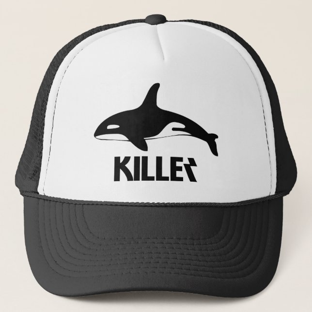 Gorra De Camionero Orca asesina de ballena (Anverso)