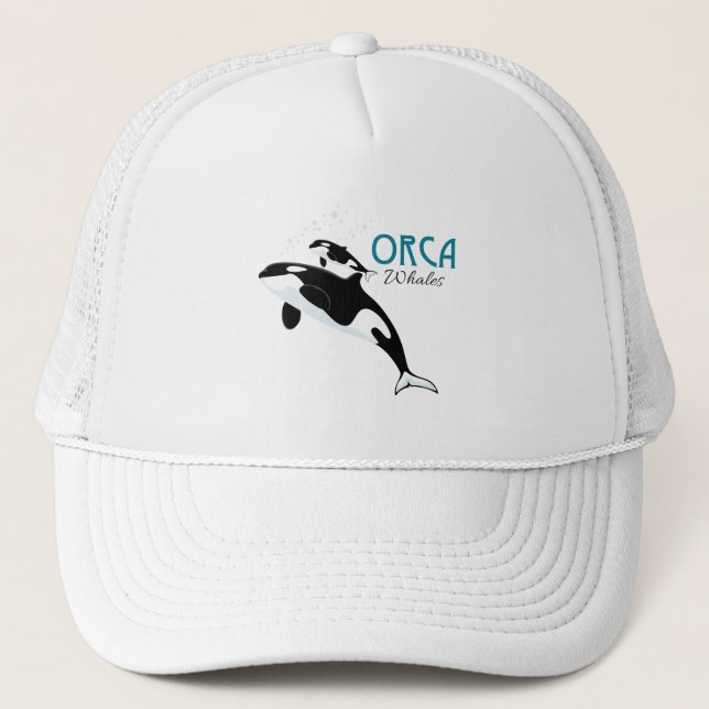 Gorra De Camionero Orca Whales (Anverso)