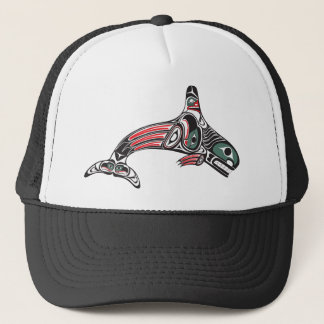 Gorra De Camionero Orca y Eagle del Tlingit