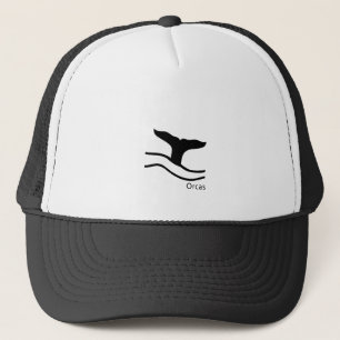 Gorra De Camionero Orcas sostienen agua en el océano para el amante d