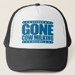 Gorra De Camionero ORDEÑO de VACA IDO - cultivo de la leche cruda y