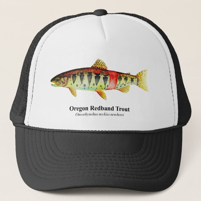 Gorra De Camionero Oregon Redband Trout; (Anverso)