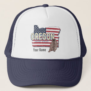 Gorra De Camionero Oregon State Estados Unidos Retro Map USA Souvenir