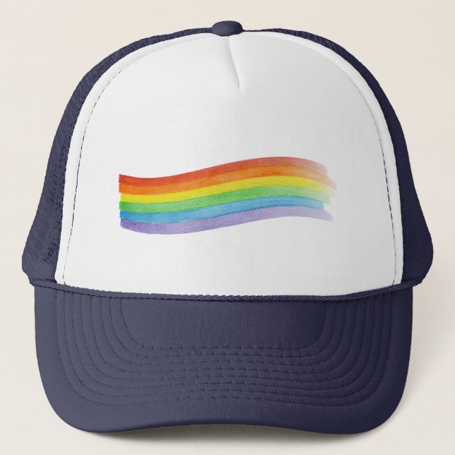 Gorra De Camionero Orgullo acuático arcoiris  (Anverso)