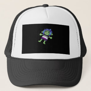 Gorra De Camionero Orgullo Agóbico Asexual Goblin Clásico