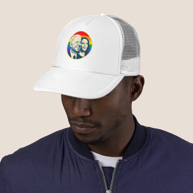 Gorra De Camionero Orgullo arcoiris Biden Harris (In situ)