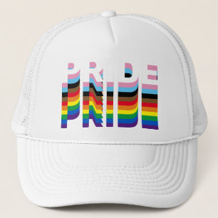 Gorra De Camionero Orgullo arcoiris diversidad inclusiva tipografía l